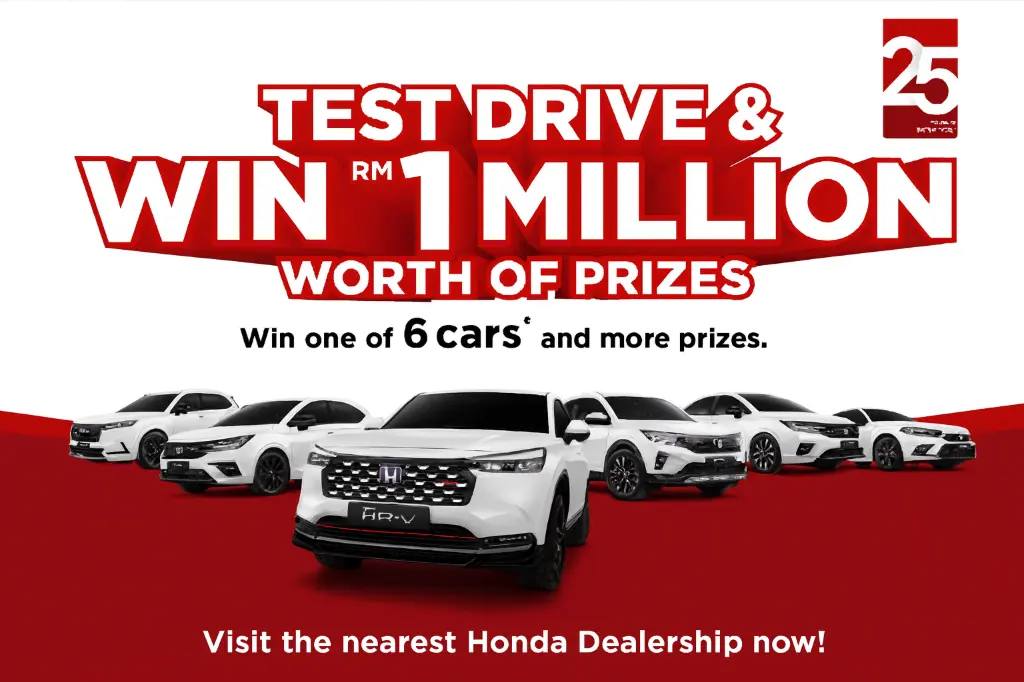 Test drive and win 1 million